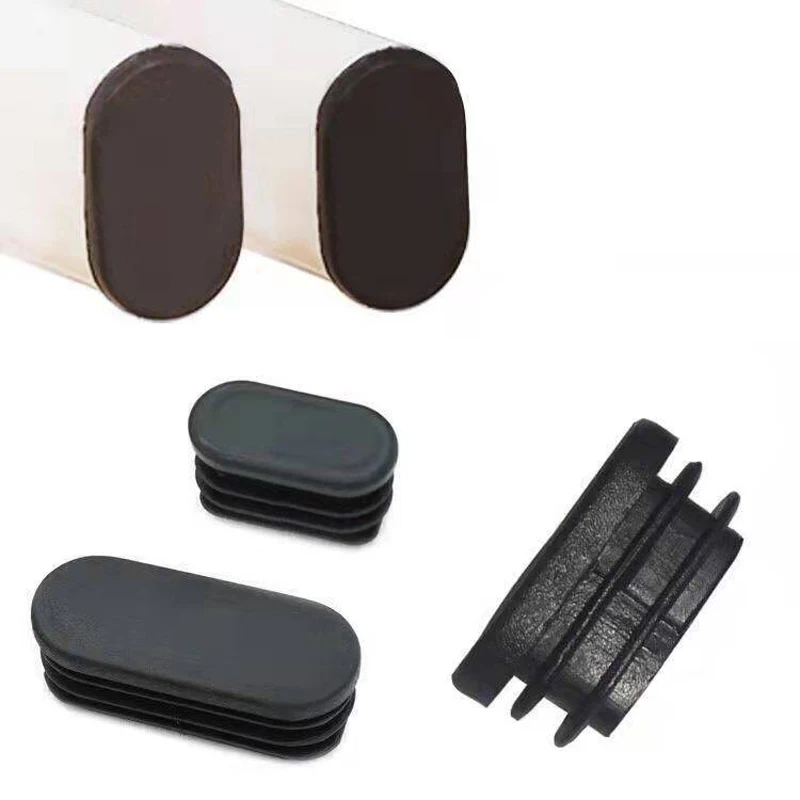 2~50pcs Plastic Tube Plug Pipe Blanking End Cap Non-slip Table Foot Dust Cover Chair Leg Floor Protector Pad Furniture Parts