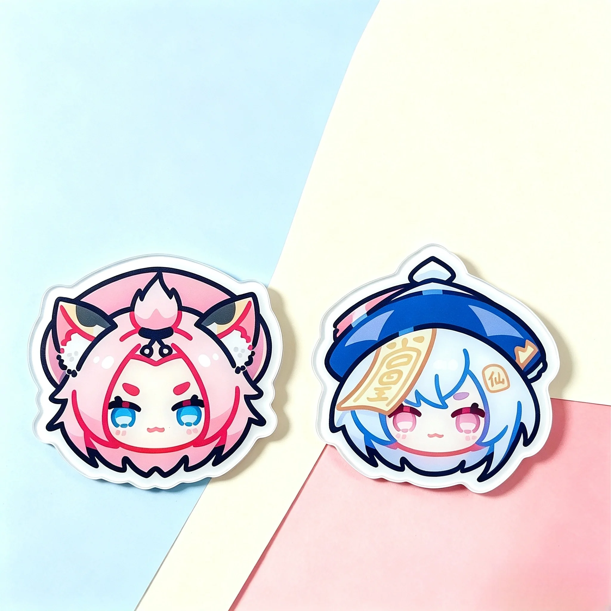 1PC Anime Brooches Animal Cute Accessories Lolitas Game Acrylic Genshin Gifts for Friend Impact the Klee Nahida Lapel Badges