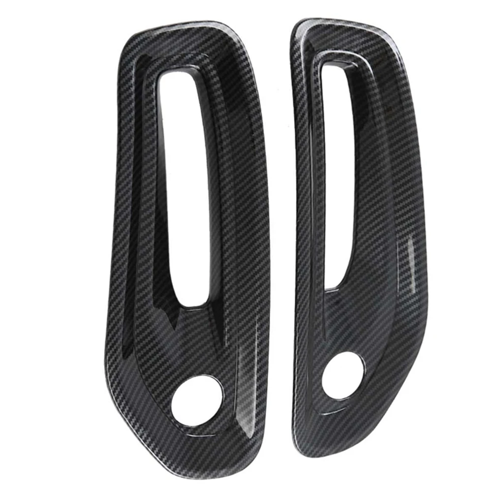 ABS Carbon Fiber Steering Wheel Decoration Light Lamp Shell Door Handle Cover Stickers For Dodge Ram 1500  TRX 2019-2023 view 6
