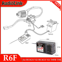 Radiolink R6F Receiver 6Channel 2.4GHz for RC Car Boat Radio Transmitter 400 meters Remote Controller RC6GS V2 RC4GS V2 T8FB T8S