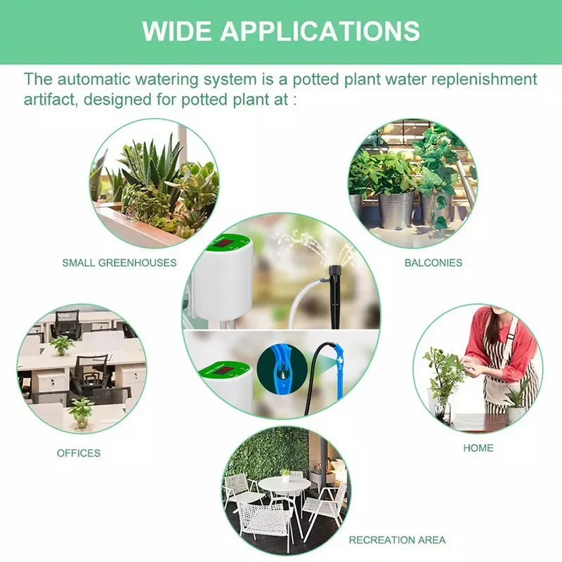 Pump Intelligent Drip Irrigation Water Pump Timer System Garden Watering Automatic Device Solar Energy Chargingpotted Plant view 6