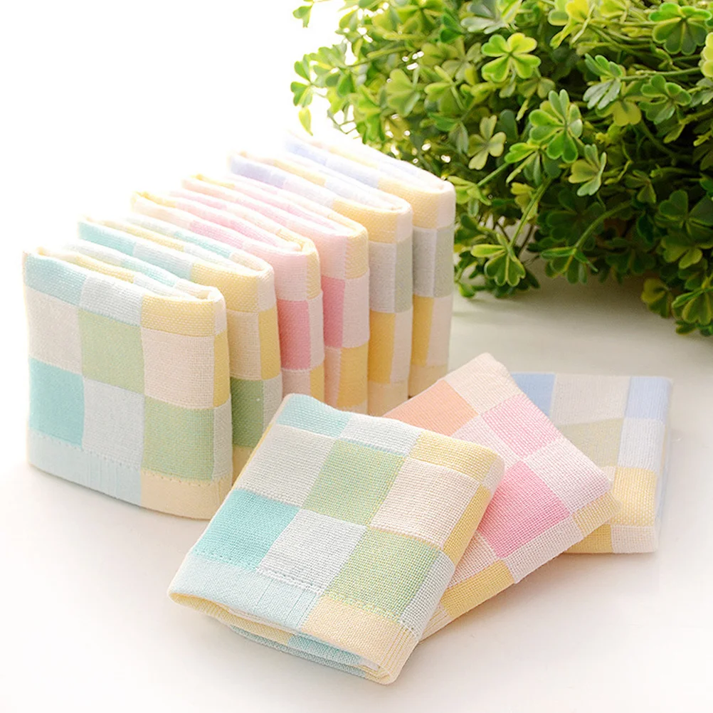 

3Pcs Bath Washcloth Soft Gentle Comfortable Cotton Towels for Face Cleaning Hair Drying Table Floor Cleansing Absorbent Reusable