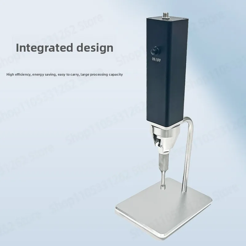 Handheld Black Ultrasonic Cell Disruptor, Portable Homogenizer Emulsifier for Lab, Probe Sonicator for Material Dispersion