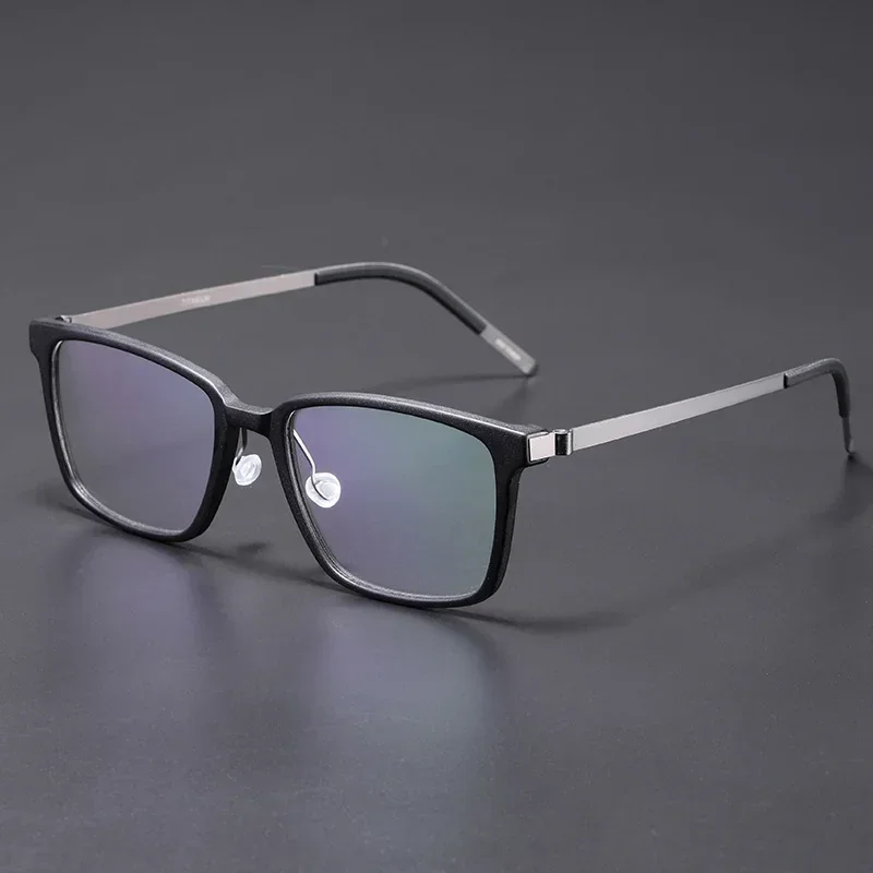

Denmark Titanium Square Eyeglasses Frames Ultralight Reading Eyewear 1821 for Men Optical Women No Screw Prescription Spectacles