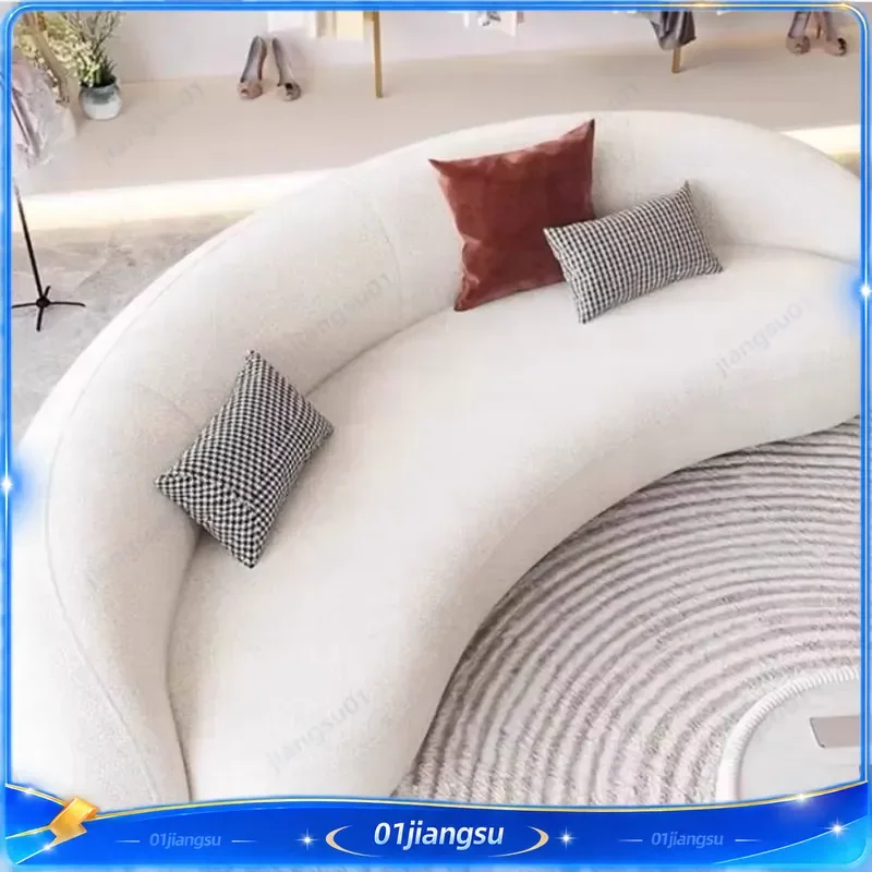 Nordic Minimalist Corduroy Sofa Double Seater Boneless Armrest Design Vacuum Compressed Living Room Furniture 2025