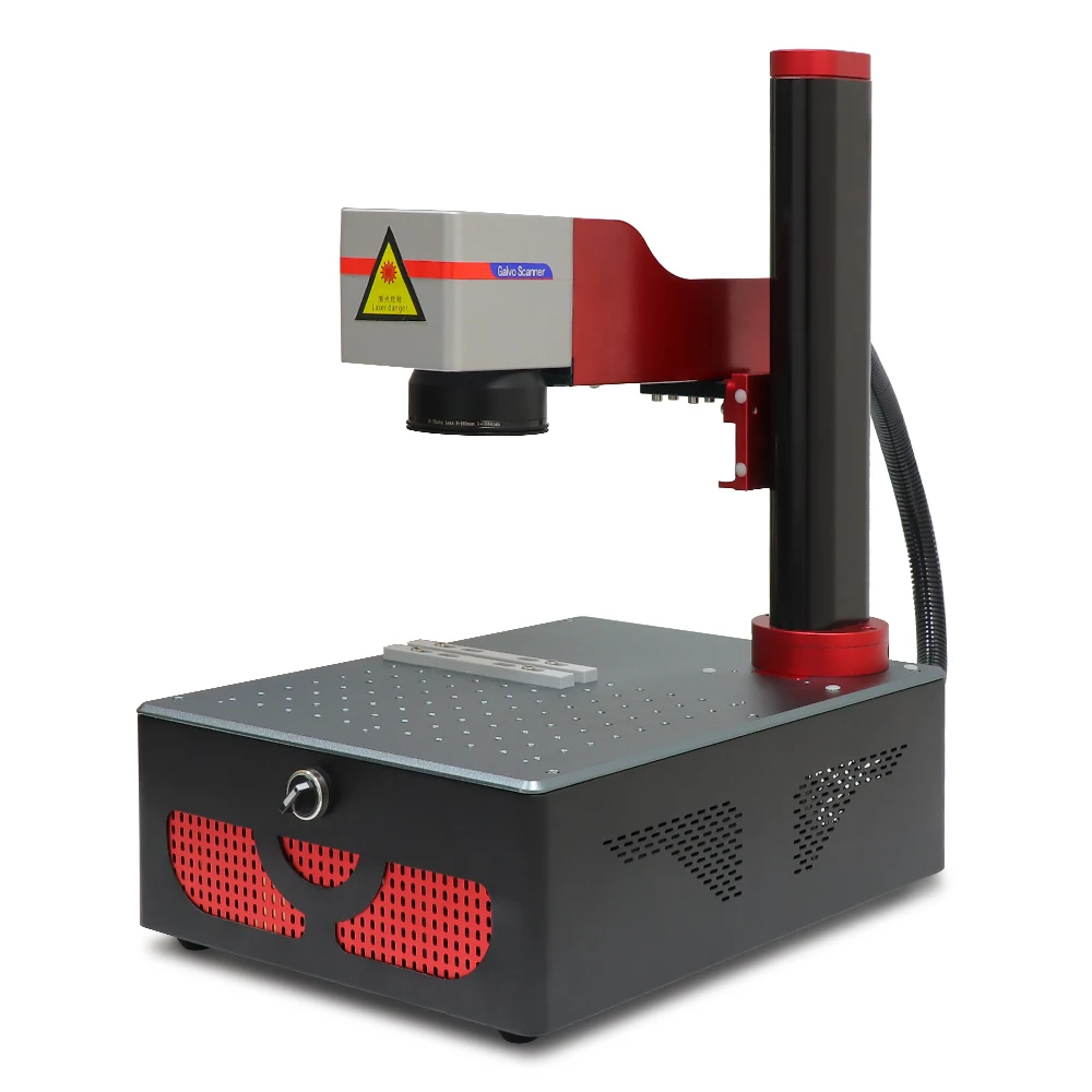 Desktop Fiber Laser Marking Machine For Metal Steel Aluminum Engraving with 20w 30w 50w Laser Marker