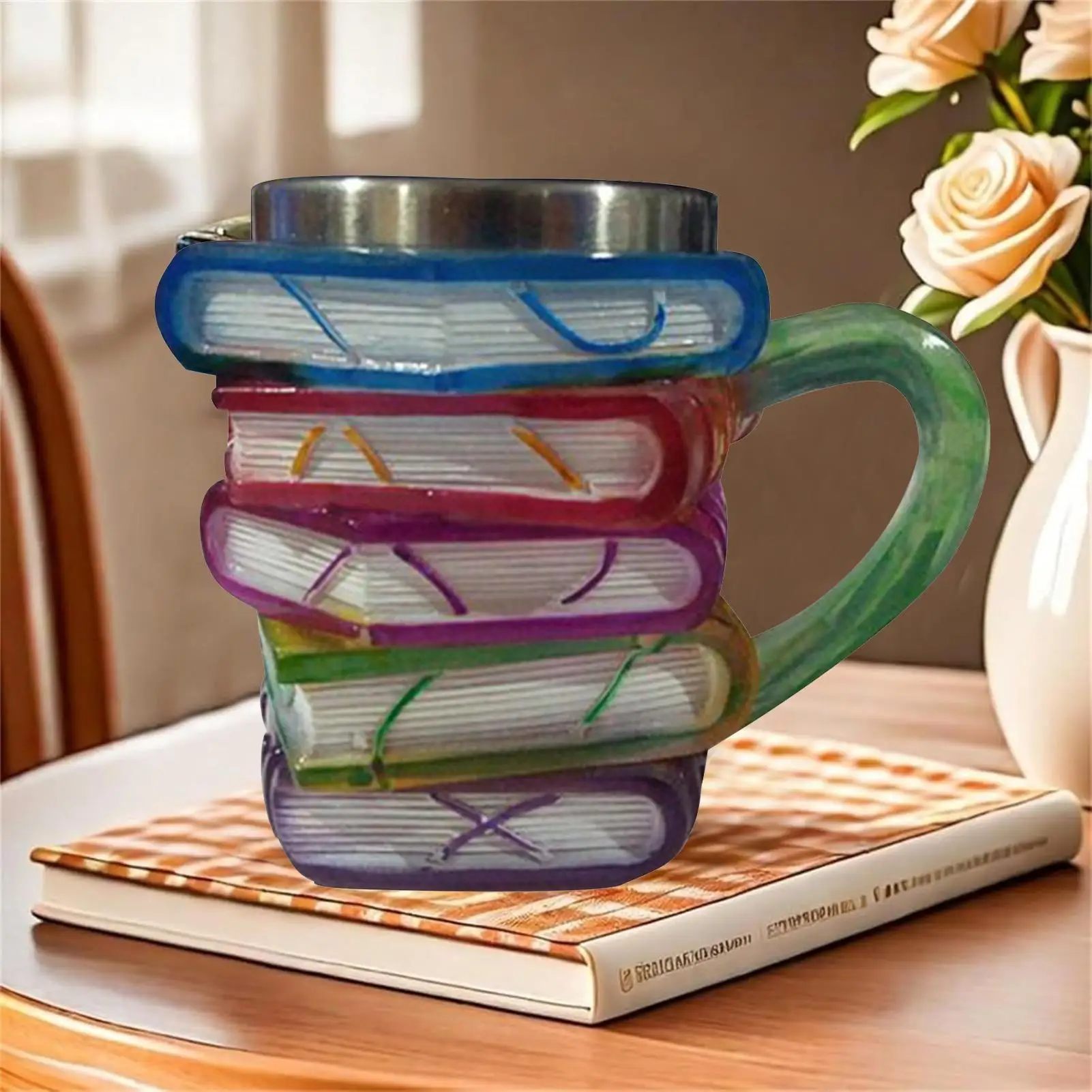 كتاب كوب القهوة كوب الحليب مع مقبض كوب عتيق أدوات الشرب الجمالية لمجموعة الدراسة مكتبة الأدب عشاق المطبخ