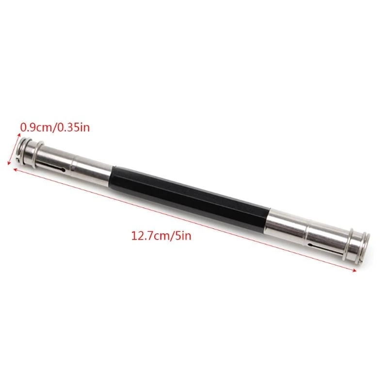 62KA Regulowane podwójne dla ołówka na głowę Extender Holder Narzędzia do pisania sztuki szkolne