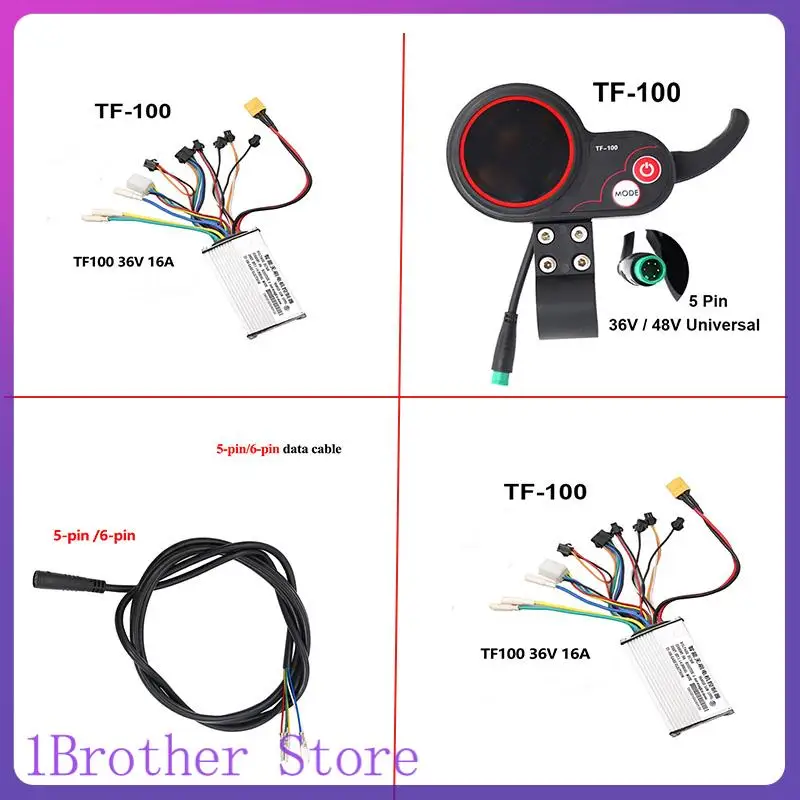 TF‑100 Instrument Display Panel With USB Charging 5/6 Pin Communication Speedometer For KUGOO M4 Electric Scooter Kickscooter