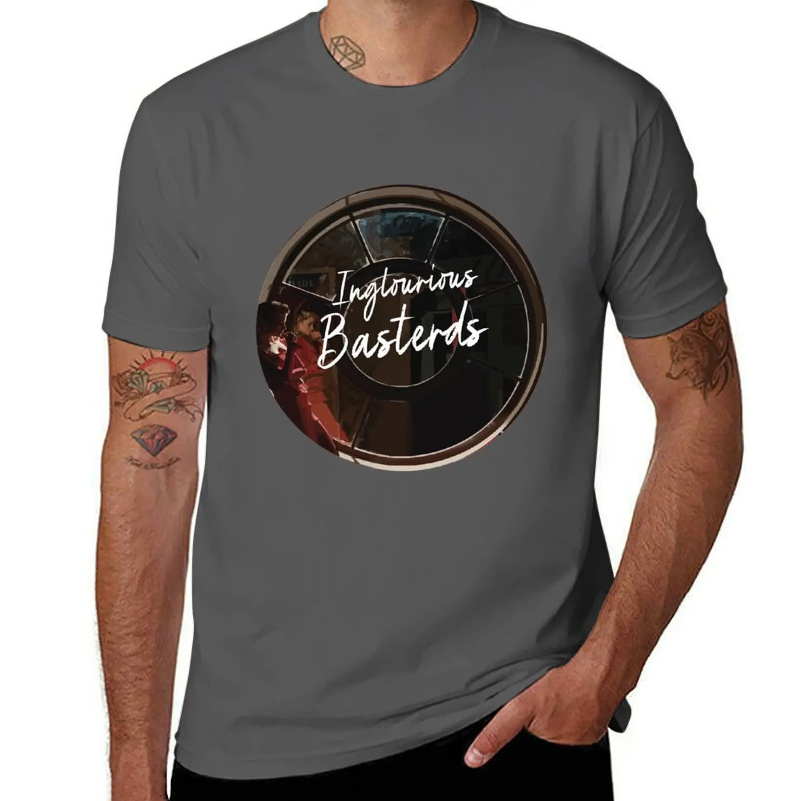 

inglourious basterds round T-Shirt Basic Short Sleeve T-Shirt for Men