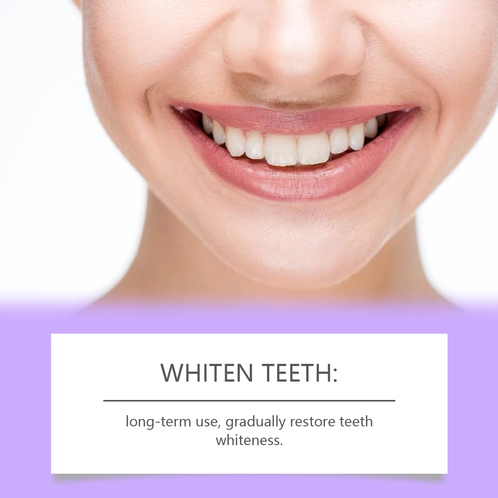 معجون أسنان مبيض الأسنان الأرجواني إصلاح تجاويف تحسين رائحة الفم الكريهة نظافة الفم تنظيف النياسيناميد اشراق معجون الأسنان #5