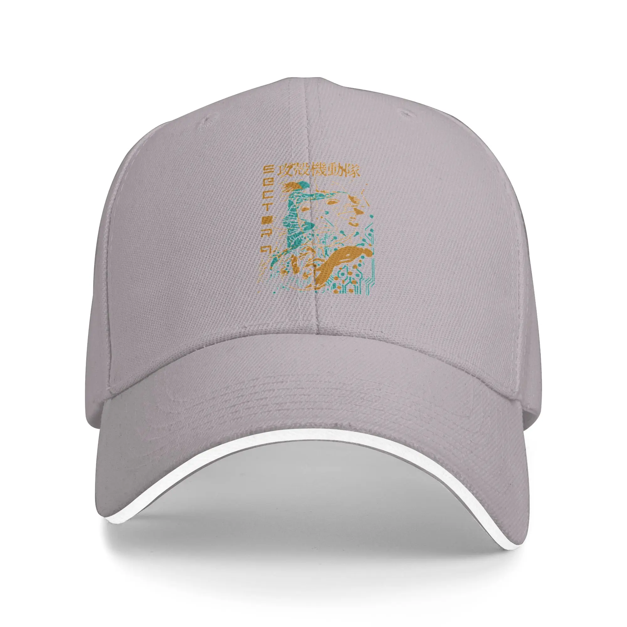 Hot Sale Ghost in the Shell Retro Vintage Baseball Cap  Casual Men's Cap  Picnic Men's Cap
