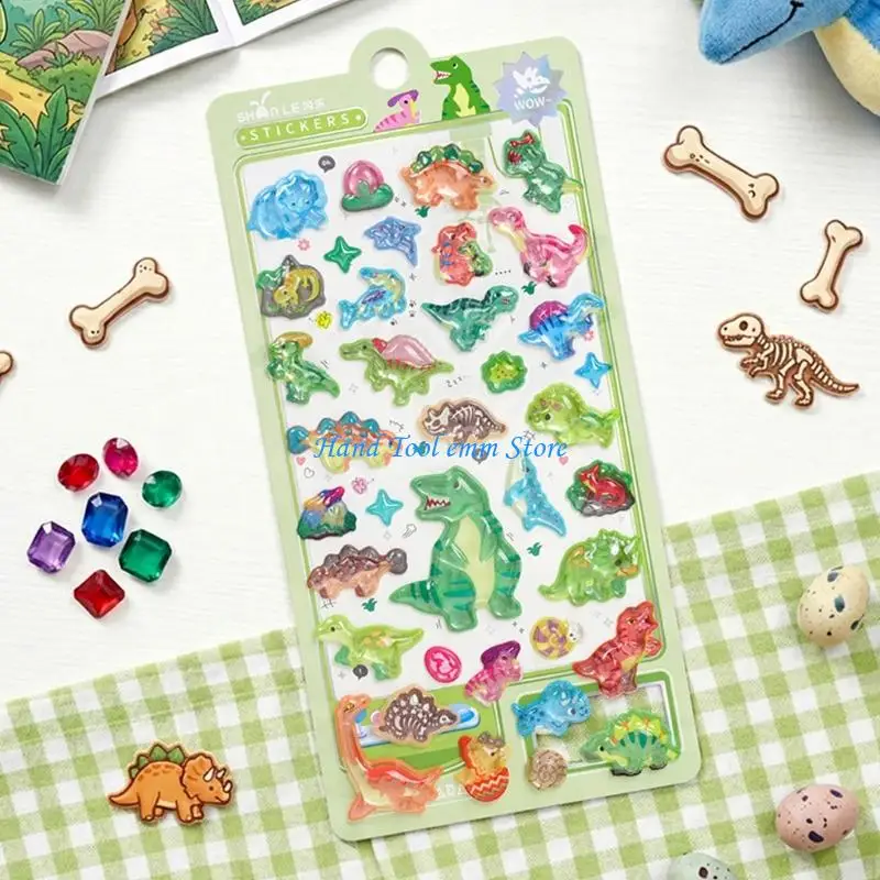 H37F Decorative Small Sticker for Kids Adults, Reusing Tiny Sticker for Scrapbooking
