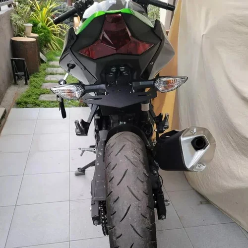 Imagen 2 del producto Ajuste para NINJA Z 500 400 NINJA250 NINJA400 NINJA500 Z250 Z400 Z500 soporte para matrícula guardabarros eliminador soporte limpio trasero