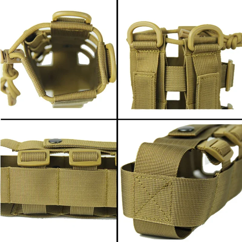 0.5L-2.5L Water Bottle Pouch Tactical Molle Oxford Canteen Cover Adjustable Holster for Outdoor Traveling Camping Kettle Bag image 5