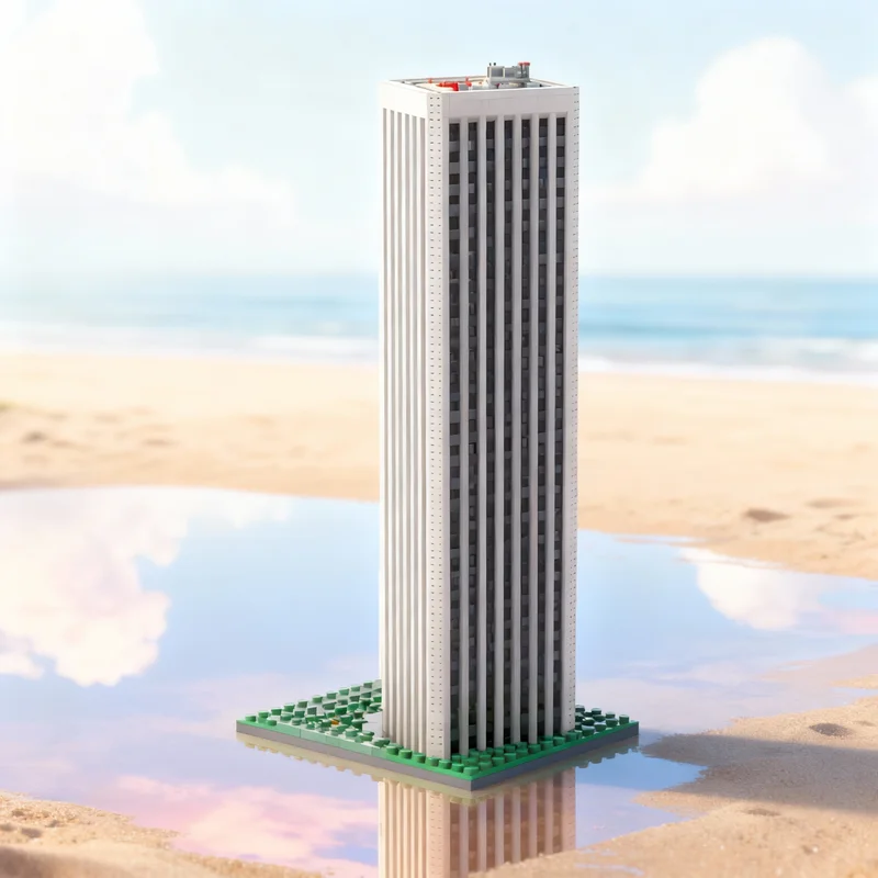 

15042pcs MOC Bank America Plaza Los Angeles City Model Building Blocks Architecture Toys Christmas Gifts Education Brick Kids