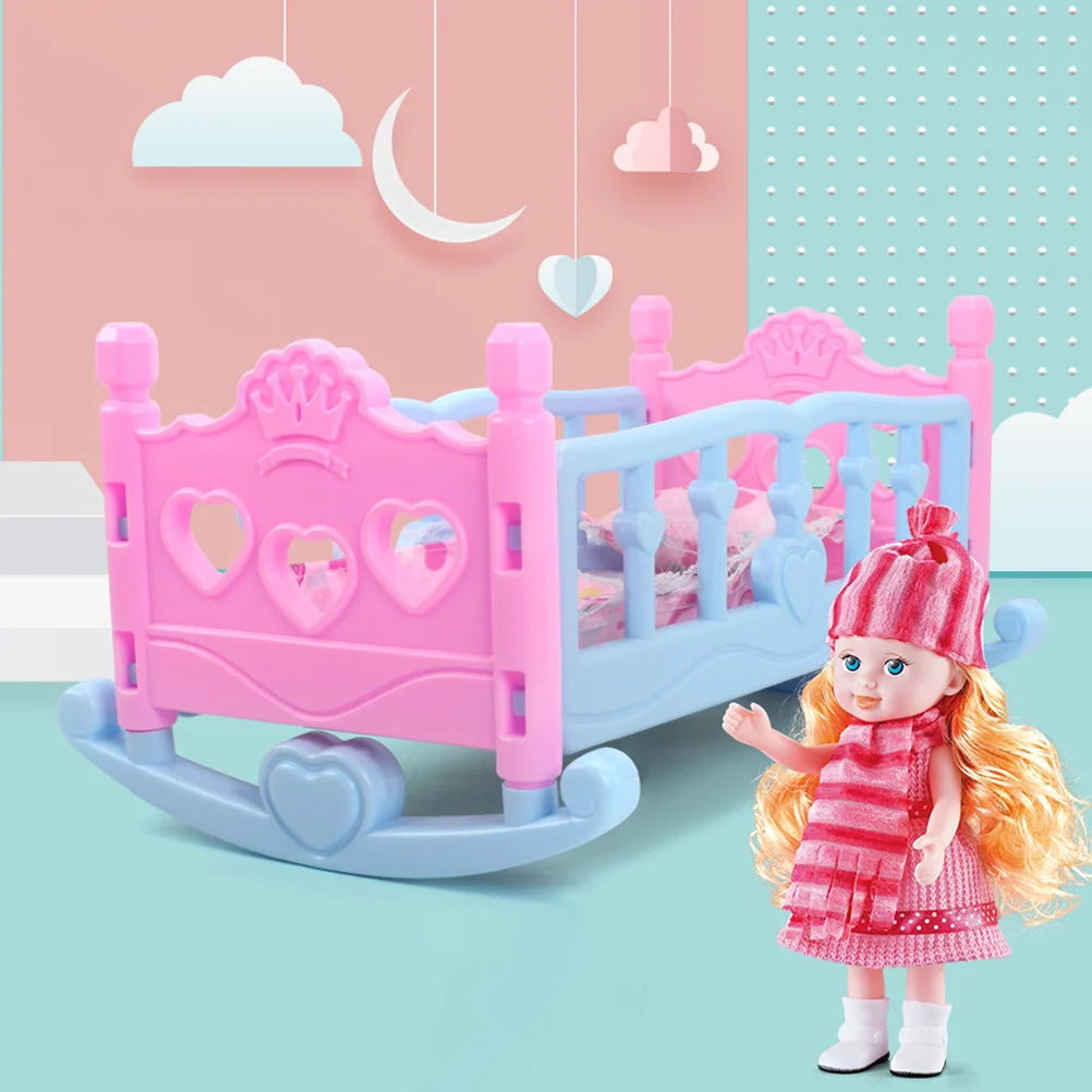 Baby Bed Baby Crib Furniture Girls Play House Toy Kids Plaything bed for crib for