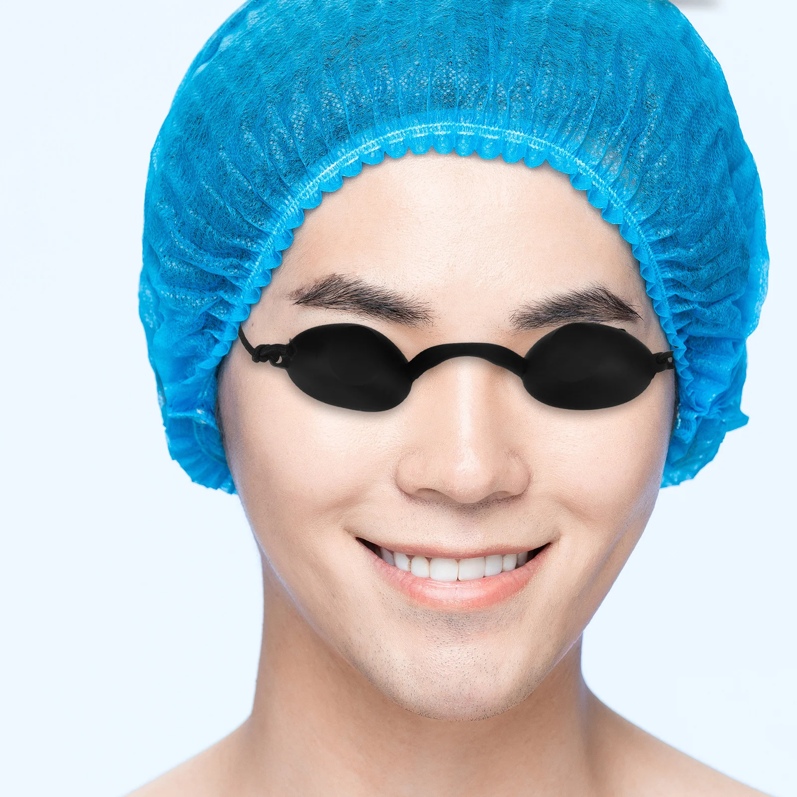 

Minkissy LED Red Light UV Tanning Goggles Eye Flexible Glasses for Beach Bed Patch