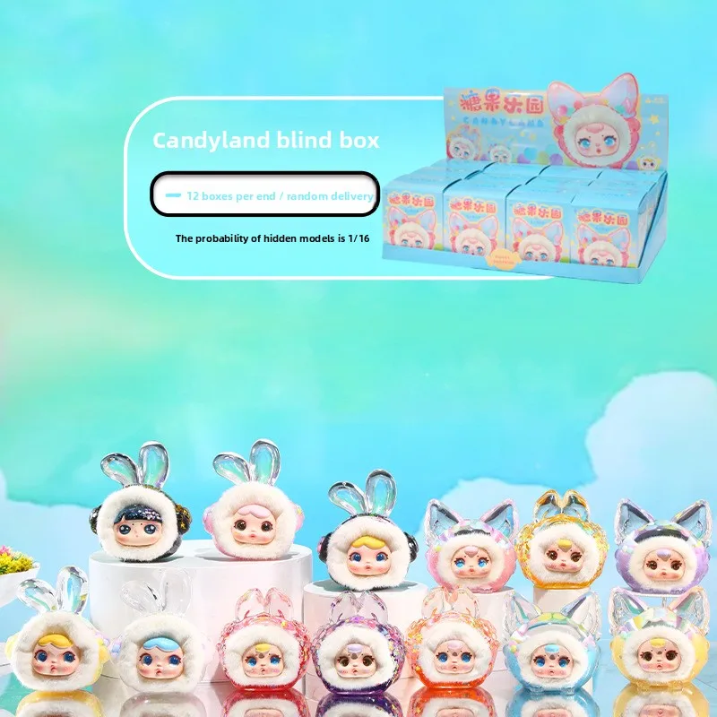 Candy Paradise Blind Box Funkelnde Farblaser Niedlicher Plüsch Desktop Schlafzimmer Ornament Harz Handwerk