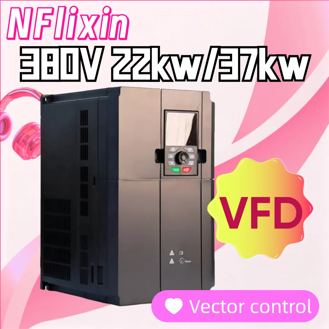 37KW 380V VFD Inverter 3 Phase Variable Frequency Drive AC Motor Speed Controller RS485 For Fan Pump Industrial Equipment Hot