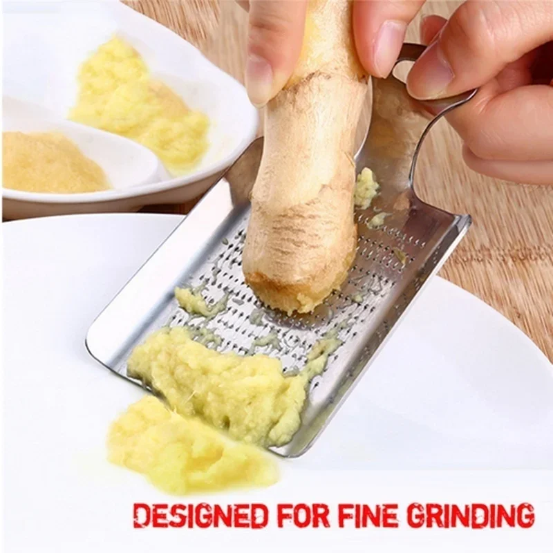 Tainless Steel Grinding Ginger Garlic Mill Mud Maker Practical Cooking Tools Household Kitchen Convenient Food Grinder Accessory