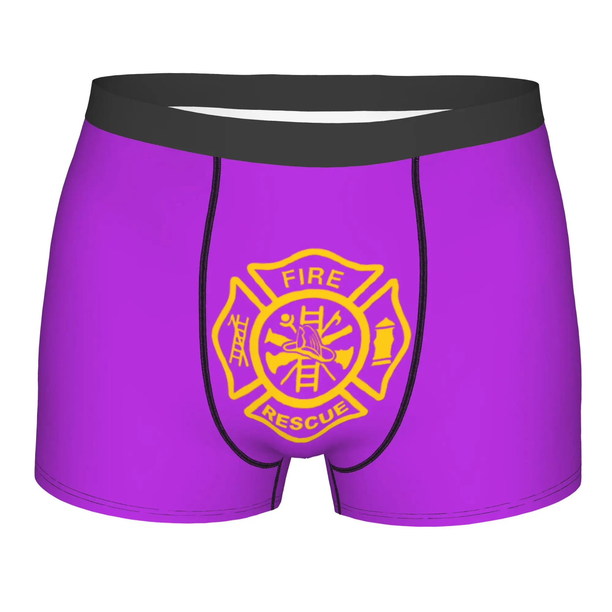 

Customized Firefighter Fire Rescue Boxer Shorts For Men 3D Printed Underwear Panties Briefs Stretch Underpants