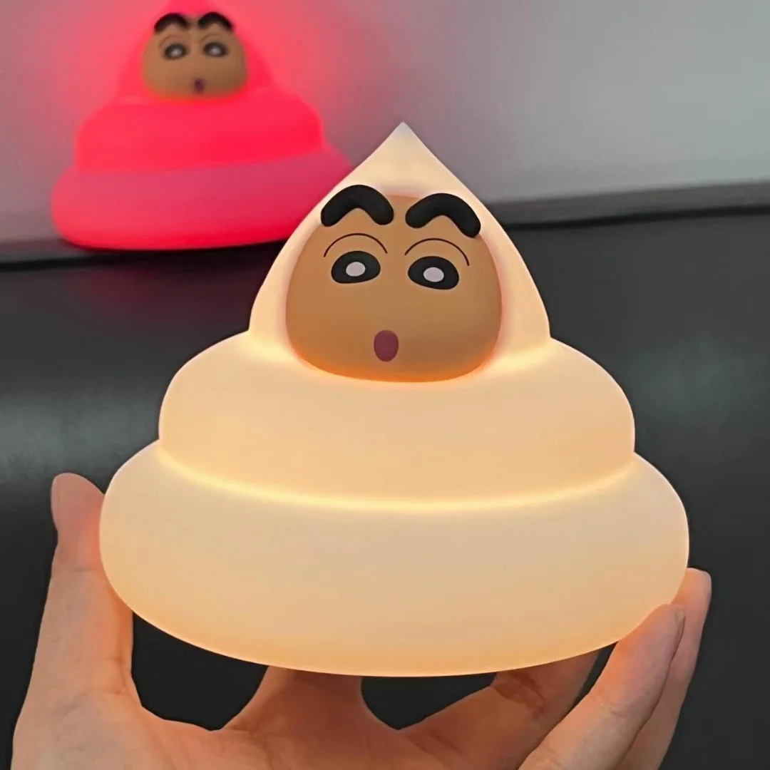 Kleurpotlood Shin Chan Papa Patting Light Serie Schattige Blinde Doos Handgemaakt Nachtlampje Ornament Creatief Verjaardagscadeau Sfeer Licht