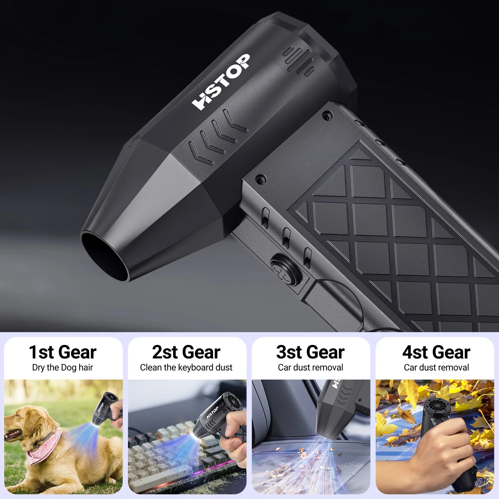 مروحة تربو محمولة مروحة تبريد شخصية USB قابلة للشحن مروحة نفاثة صغيرة في الهواء الطلق مروحة التخييم تنظيف للسيارة/الكمبيوتر/إزالة الثلوج #5