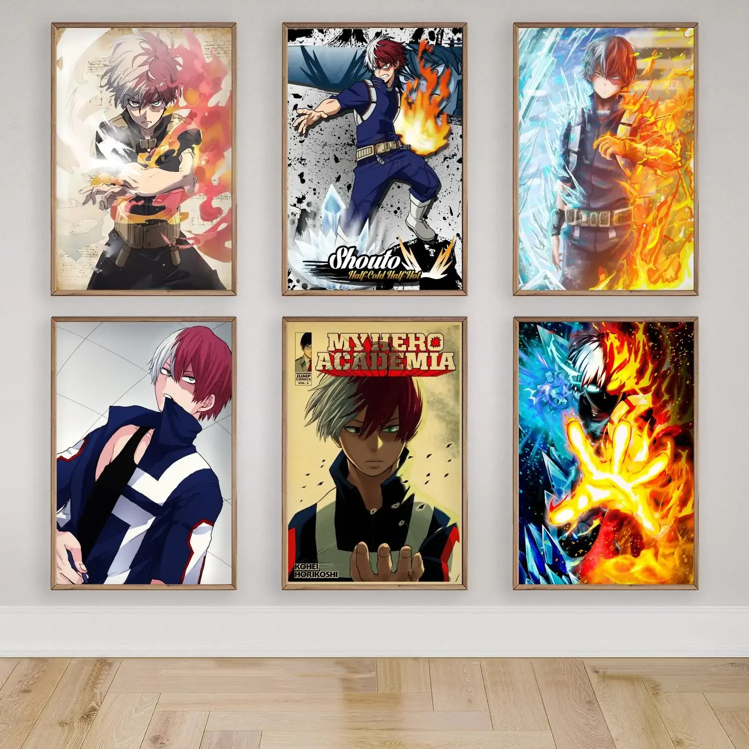 shoto todoroki Canvas Art Poster, Wall Art Picture Print, Modern Family Bedroom Decor Posters