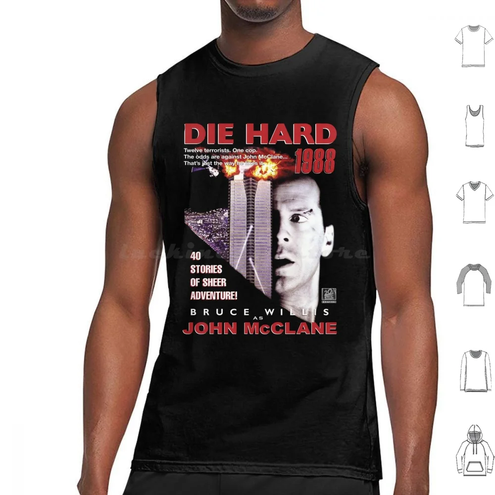 Die Hard Retro Movie Montage Tank Tops Vest Sleeveless Die Hard Movie Action Homage Montage Bruce Willis 1988 John