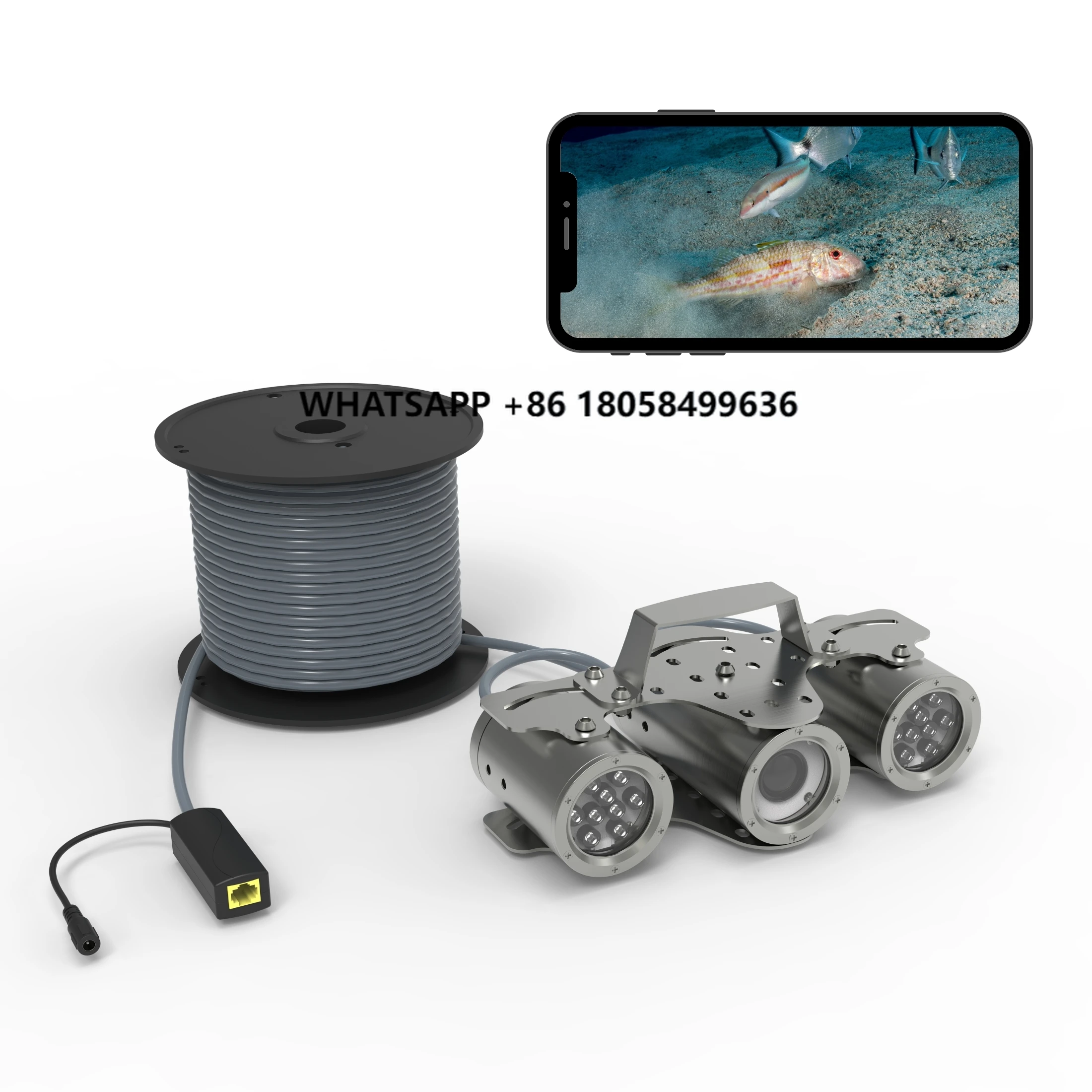 

1080P Powerful Fill Light Underwater IP Camra for Turbid Water
