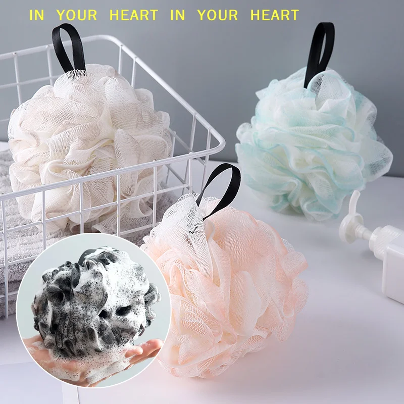 【X】Soft Shower Mesh Foaming Sponge Exfoliating Scrubber Bath Bubble Ball Body Skin Cleaner Cleaning Tool Bathroom Accessories