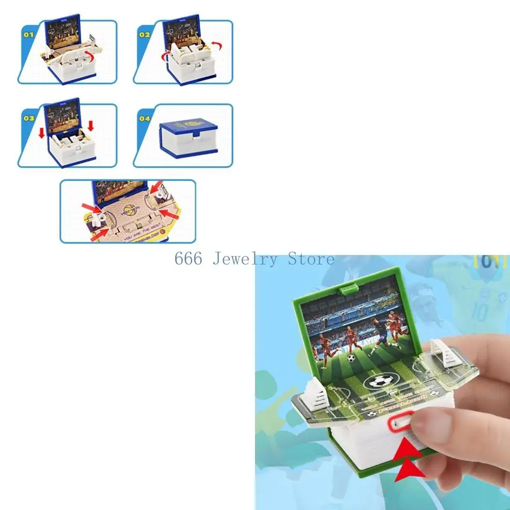 F2TD Novelty Mini Football Charm Keychain Handheld Game Toy Pop-Out Soccer World for Kid Decompression Finger Toy Gift