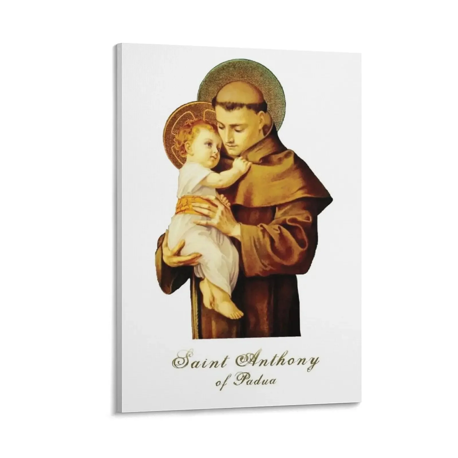 

Saint Anthony of Padua Canvas Painting bedrooms decor room decorations for girls Picture on the wall vintage home decor