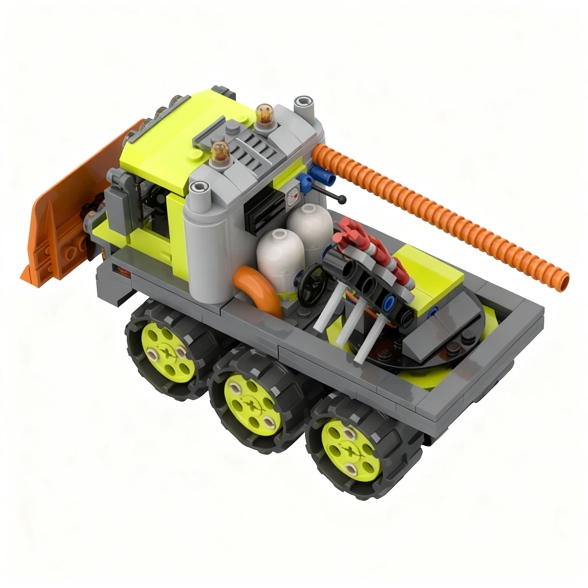 281pcs MOC Power Miners Power Miners Crystal Dozer Model Toy Building Blocks Construction Christmas Gifts Brick Kids DIY Idea