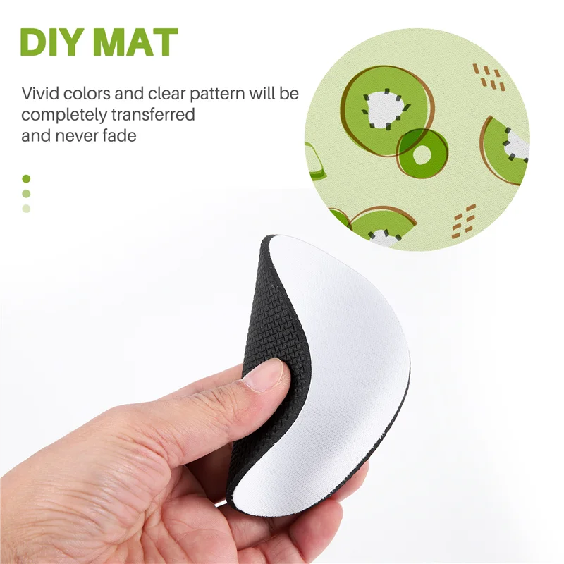 A59E-sublimatie blanco producten, 20 stuks 4 inch sublimatie onderzetter blanks, geschikt voor doe-het-zelf hete persen