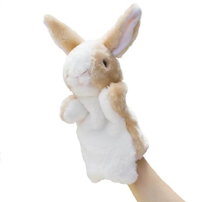 Jouets en peluche de petits lapins mignons pour enfants, figurine d'Auckland, poupées d'éducation précoce, accessoires de conte interactifs parent-enfant, cadeaux T8