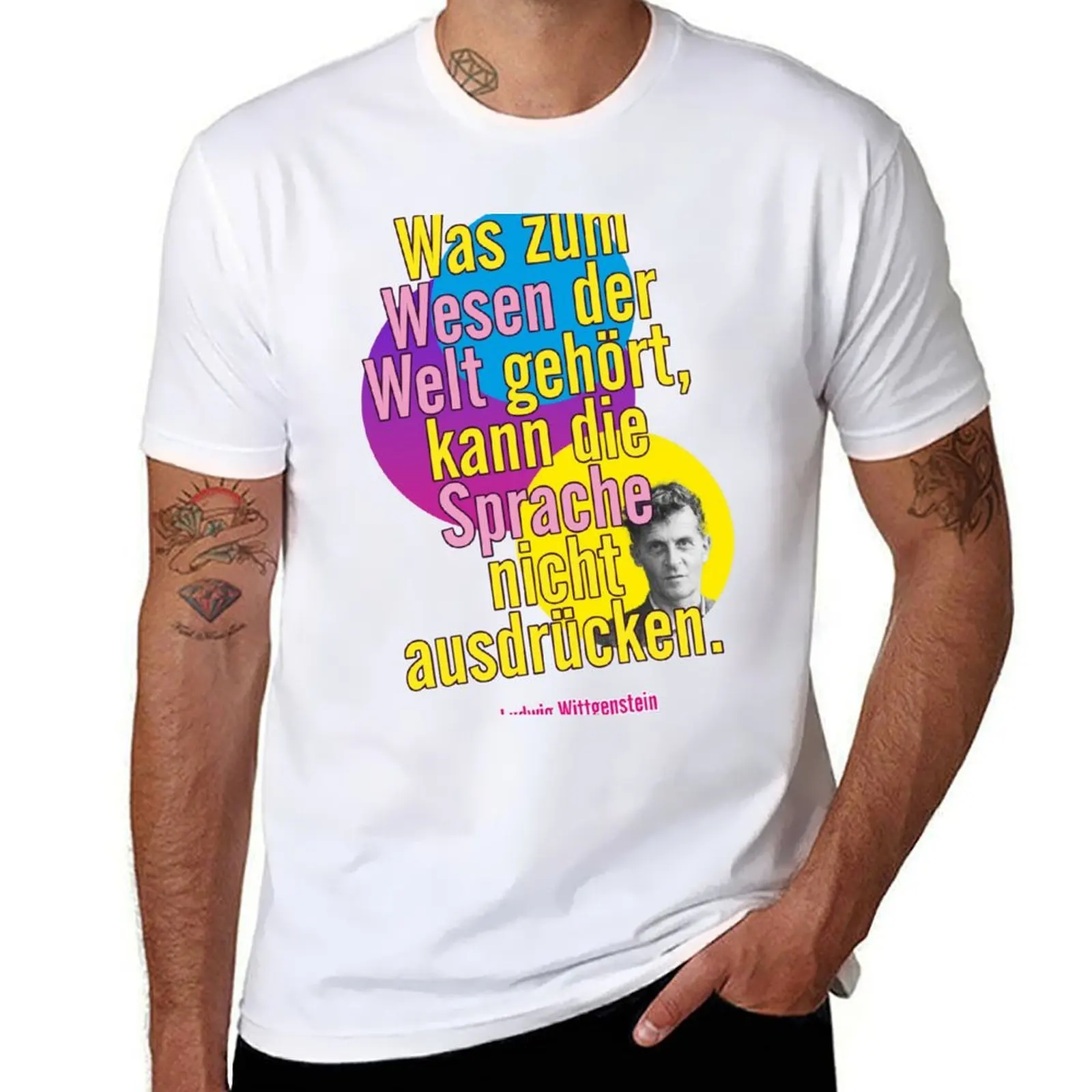 

What belongs to the essence of the world cannot be expressed by language, Ludwig Wittgenstein T-Shirt t shirts designer T-Shirt