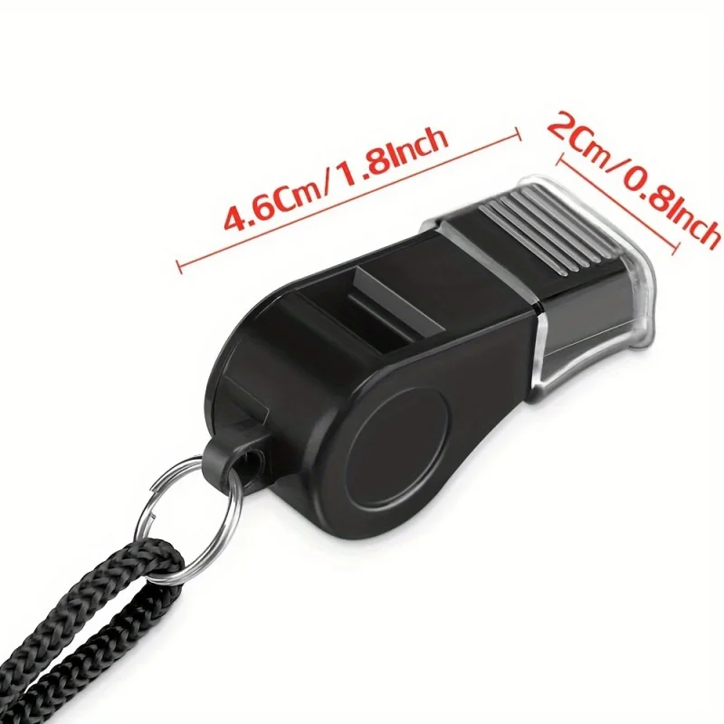 1-5 Piece Loud and Clear Sports Whistles with Hanging Cords - Made of Durable PVC Material, Ideal for Coaches and Referees