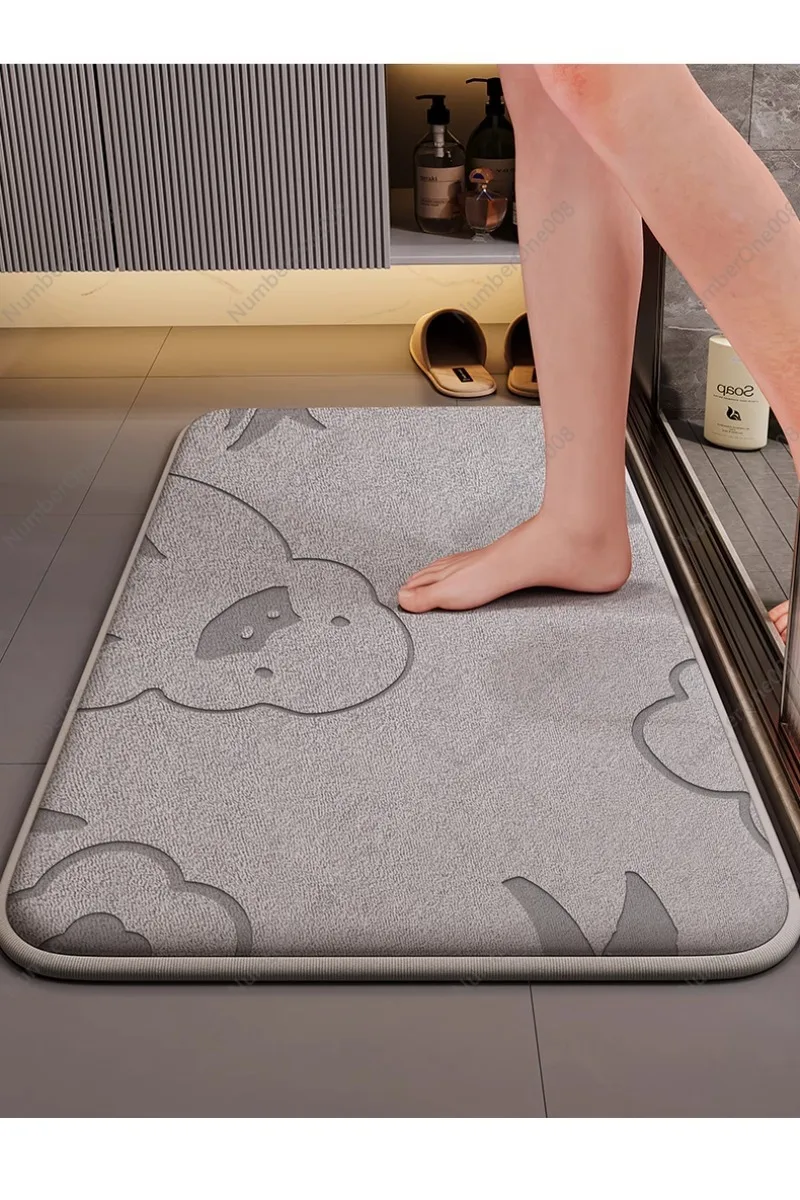 

New Bathroom Absorbent Floor Mat Bathroom Mat/ Entrance Non-Slip Door Mat/ Thickened Stain-Resistant Disposable Mat