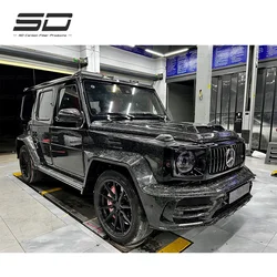 Forged Carbon  Bodykit  M style Full Set Body Kit  Car Bumper Bonnet Door Trims  For Mercedes G Wagon G63  W464  GG500 G550