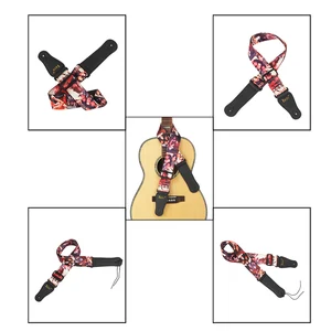 Einstellbarer Polyestergürtel, hochwertiger Druck, ethnischer Stil, reines Baumwoll, Stickseil, Gitarrenzubehör 8 Hauptverkäufe personalisierte Belt Gitarre - №3