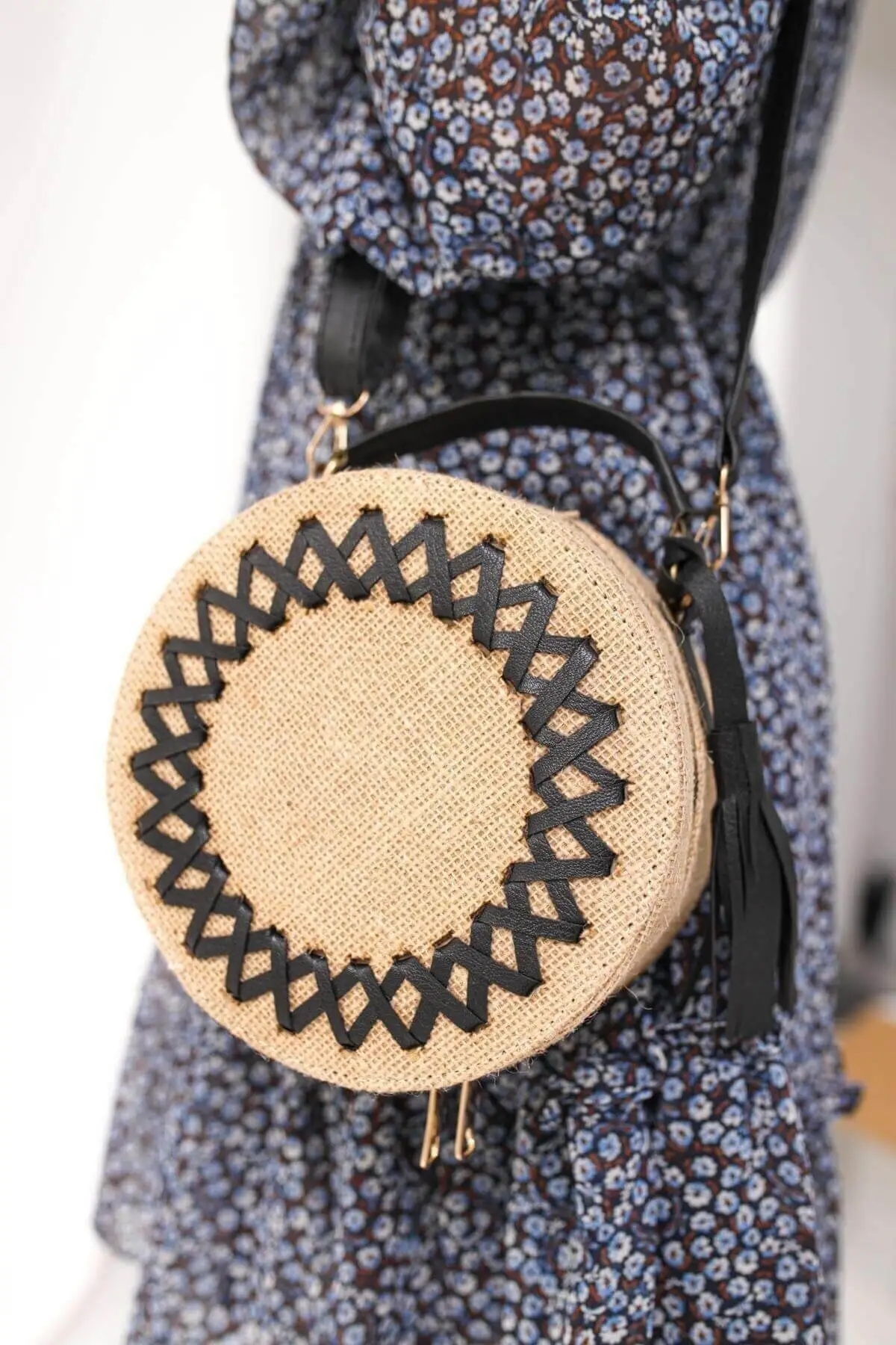 Tas Bahu Jerami Dikepang Hitam Wanita Tren Mode Kualitas 2022 Musim Tas Wanita Muda Pendek Panjang