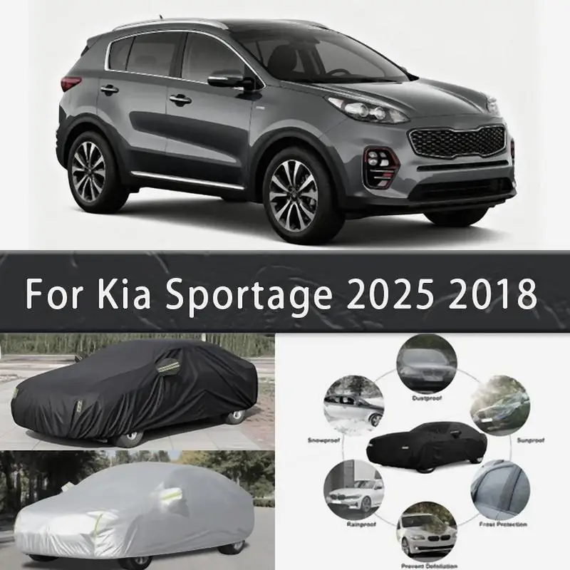 

For Outdoor Protection Full for Kia Sportage 2004 2025 Waterproof Dustproof Exterior Sunshade Snow Cover Car Covers