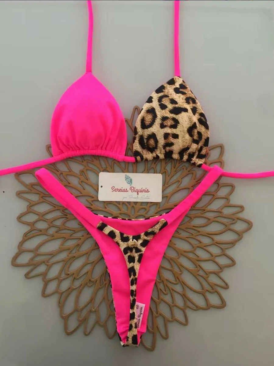 Micro Bikinis 2026 Push Up Women Swimsuits Sexy Swimwear Brazilian Bikini Set Thong Biquini Print Swimsuit Summer Beachwear