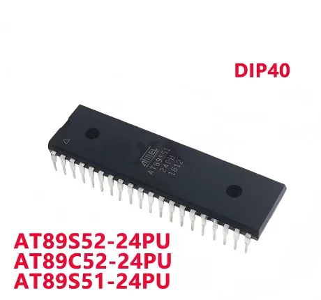 5/PCS New AT89S52-24PU AT89S52-24PI AT89C52-24PU AT89C52-24PI AT89S51-24PU DIP40 microcontroller chip In Stock