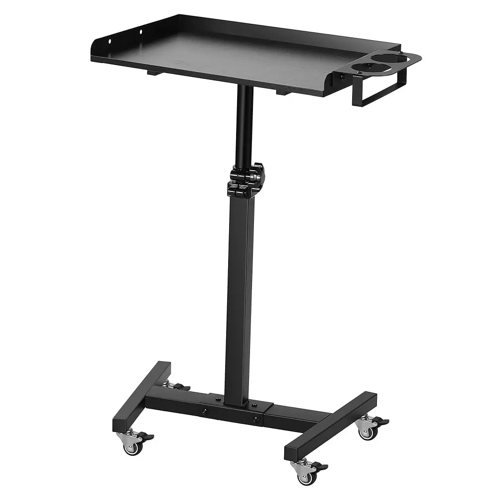 

Tattoo Tray On Wheels Salon Tray Cart With Cylinder Ra Rolling Traytable Station Adjustable Height For Tattoo Studio Salon