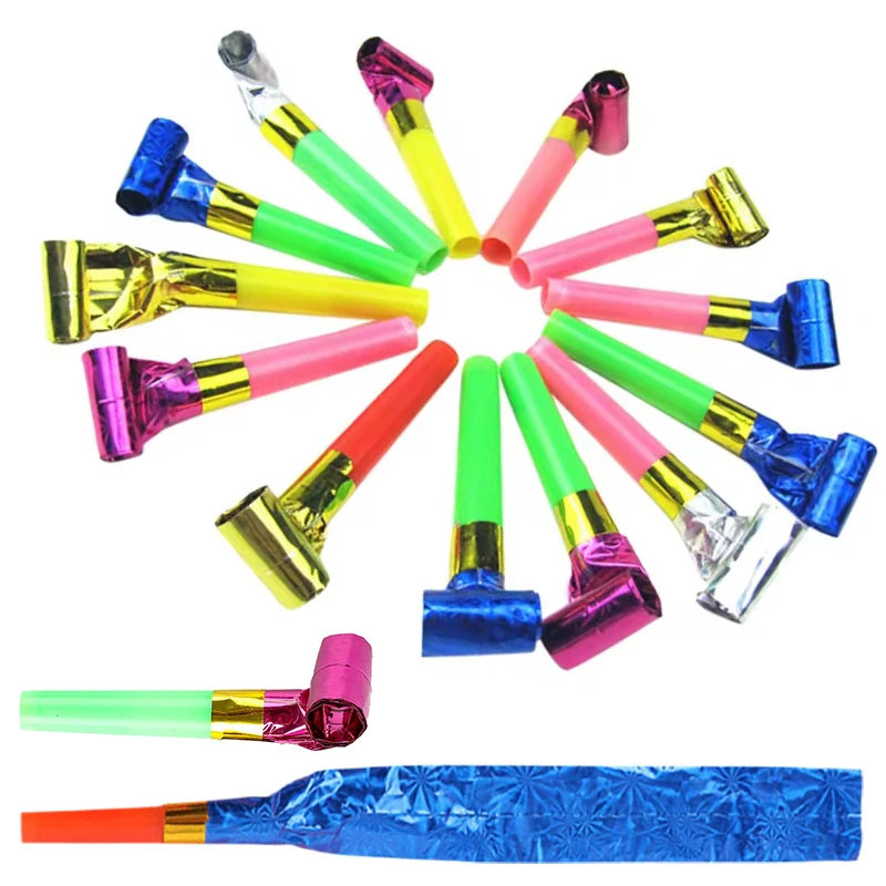 10-40PCS Random Mix Color Blowing Dragon Whistle Fun Party Blowouts Noisemakers Tongue Whistles Party Souvenir Carnival Gift ZYF