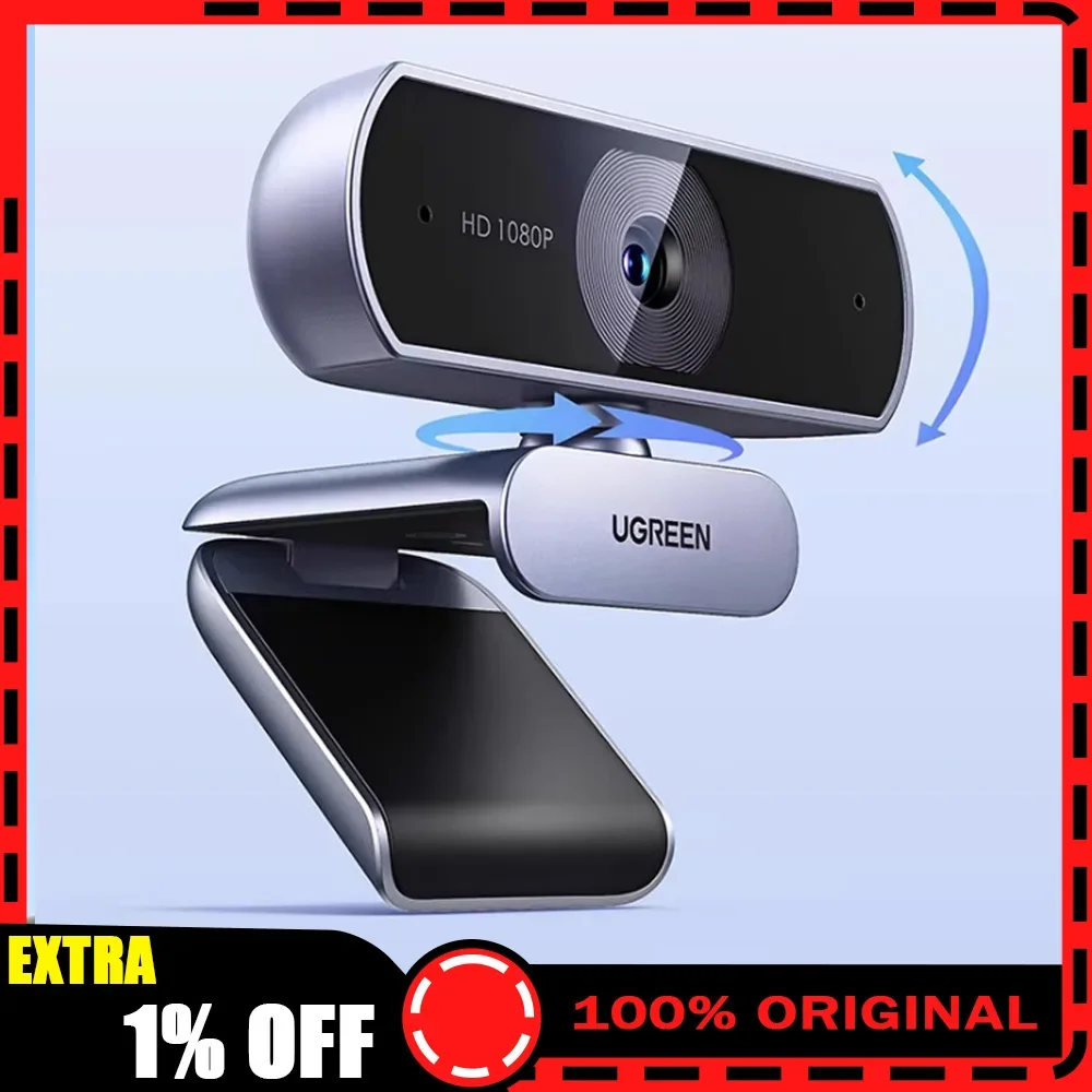 ugreen-1080p-2k-4kウェブカメラ（マイク付き）、フルhd-usbウェブカメラ、自動光補正、ストリーミング用ビデオウェブカメラ