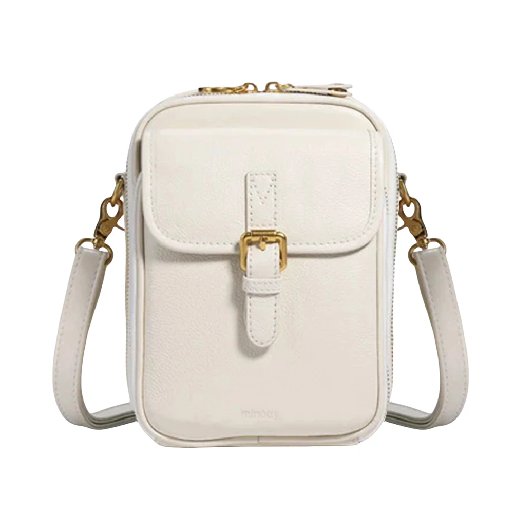 

PU Leather Zipper Shoulder Handbag Purse with Adjustable Removable Strap Trendy Sling Bag Versatile Shoulder Purse for Women Men